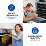 Türdichtung wie NEFF 00096824 rundum 8Haken für Backofen Herd