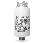 Kondensator CBB60 8µF 450V 6,3mm mit Steckfahnen Befestigungsschraube M8
