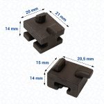 Buchsenset 8x Siemens 00637802 Schienen für Mikrowelle Backofen