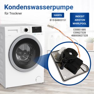 Kondenswasserpumpe wie Bauknecht C00627328 für Trockner