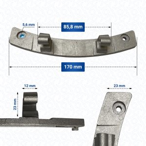 Türscharnier wie Electrolux 1366253233 für Trockner