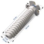 Gerätefuß vorne wie Bosch 00631221 105mm für Geschirrspüler