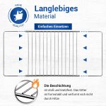 Grillrost Set 2x einstellbar 370/650x320 mm mit Schraubverschluss für Backofen