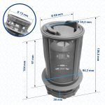 Grobsieb + Feinsieb beko 1740800500 Sieb Set für Geschirrspüler