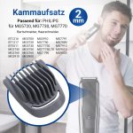 Kammaufsatz 2mm Philiрs 422203632351 Aufsteckkamm für Bartschneider