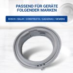 Türmanschette wie Siemens 0772655 Dichtung Türgummi für Waschmaschine