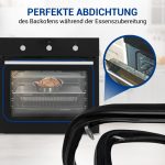 Türdichtung wie Zanussi 357725202/0 rundum 4Haken für Backofen Herd