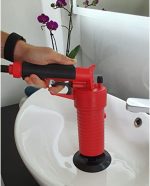 ROTHENBERGER Pressluft Rohrreiniger mit 4 Gummiadaptern für Abfluss – Bild 5