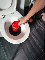 ROTHENBERGER Pressluft Rohrreiniger mit 4 Gummiadaptern für Abfluss – Bild 3