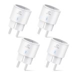 EIGHTREE Smart WLAN Steckdose 4er Pack mit Strommessung Alexa Google