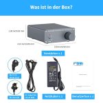 Fosi Audio TDA7498E HiFi Verstärker 320 Watt Mini Vollverstärker 2 Kanal – Bild 6