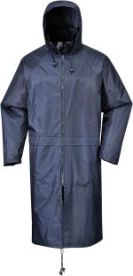 Portwest S438 Classic Regenumhang lang wasserdicht mit Kapuze PVC – Bild 3