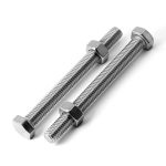 M8x100mm Sechskantschrauben Set 8 Stück Edelstahl 304 mit Muttern – Bild 6