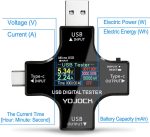 USB Tester USB C Strommessgerät Digitales Messgerät für Spannung Strom Leistung – Bild 7