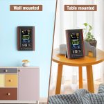 Farbige Funk Wetterstation mit Außensensor Hygrometer Thermometer Wecker – Bild 7