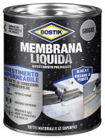 Bostik Flüssige Membran Polymerbeschichtung elastisch Grau Zinn 1 kg