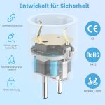 EIGHTREE Smart WLAN Steckdose 4er Pack mit Strommessung Alexa Google – Bild 6