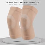 Elastische Kniebandage 1 Paar Kniestütze atmungsaktiv leicht Unisex L – Bild 3