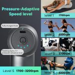 arboleaf Mini Massagepistole 0,39 kg mit 5 Aufsätzen 5 Stufen 3200 U – Bild 5