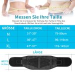 Rückenstützgürtel mit Heizkissen Lendenwirbelstütze Schmerzlinderung M – Bild 6