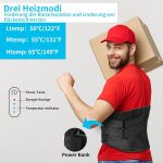 Rückenstützgürtel mit Heizkissen Lendenwirbelstütze Schmerzlinderung M – Bild 4
