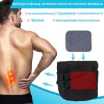 Rückenstützgürtel mit Heizkissen Lendenwirbelstütze Schmerzlinderung M – Bild 3