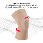 Elastische Kniebandage 1 Paar Kniestütze atmungsaktiv leicht Unisex L – Bild 4
