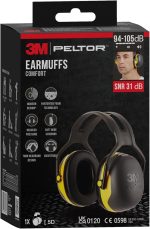 3M Peltor X2 Kapselgehörschutz 31 dB SNR schwarz gelb – Bild 5