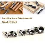 Sinoprotools Holzdübelschneider Set 5 Stück Zapfenschneider 3/8 bis 1 Zoll – Bild 3