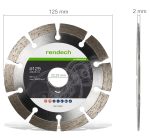 2x Diamanttrennscheibe 125 mm für Beton Granit Stein Ziegel rendech – Bild 3