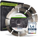 2x Diamanttrennscheibe 125 mm für Beton Granit Stein Ziegel rendech