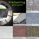 2x Diamanttrennscheibe 125 mm für Beton Granit Stein Ziegel rendech – Bild 9
