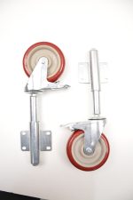 Uyoyous 2 Stück Torrollen 12,7 cm federbelastet Lenkrolle mit Bremse
