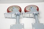 Uyoyous 2 Stück Torrollen 12,7 cm federbelastet Lenkrolle mit Bremse – Bild 11