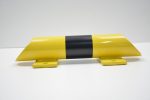 Rammschutzbalken RSBA-400 400 mm Ø 76 mm Gütestahl Gelb Schwarz – Bild 3