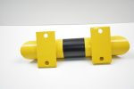 Rammschutzbalken RSBA-400 400 mm Ø 76 mm Gütestahl Gelb Schwarz – Bild 4