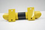 Rammschutzbalken RSBA-400 400 mm Ø 76 mm Gütestahl Gelb Schwarz – Bild 5