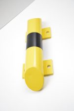Rammschutzbalken RSBA-400 400 mm Ø 76 mm Gütestahl Gelb Schwarz – Bild 6
