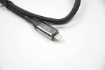 USB C Ladekabel für iPhone 1 m Schwarz 30 W mit LED Anzeige Schnellladen – Bild 2