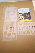 SECURIT Schablonen Set 5-teilig ABC Zahlen Motive Zeichen transparent silber – Bild 2
