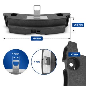 Türhaken Bosch 00623811 Türschließnase für Trockner