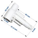 Ablaufanschluss Saeco 421945002571 Brühgruppe Brüheinheit für Kaffeemaschine