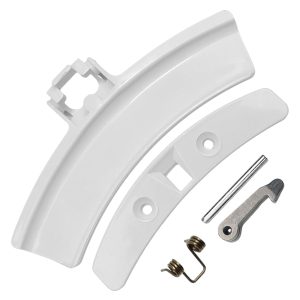 Türgriff wie AEG 405523773/1 Set mit Schließnase Achse Feder für Trockner