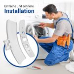 Türgriff wie AEG 405523773/1 Set mit Schließnase Achse Feder für Trockner