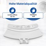 Türgriff wie AEG 405523773/1 Set mit Schließnase Achse Feder für Trockner