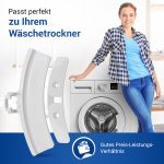 Türgriff wie AEG 405523773/1 Set mit Schließnase Achse Feder für Trockner