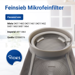 Feinsieb wie Miele 4011464 Grobsieb Mikrofeinfilter für Geschirrspüler