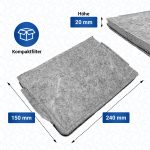 Set 2x Aktivkohlefilter wie Miele 9231860 DKF19 Filter für Dunstabzugshaube