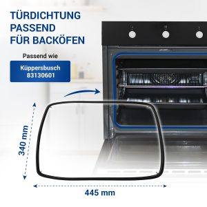 Türdichtung wie Küppersbusch 83130601 Dichtungsband für Backofen Herd