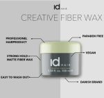ID Hair Creative Fiber Wax Faserwachs starker Halt matt 3x100 ml – Bild 5